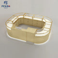 Customized 5x5 10 X 10 12 X 12 Mall Jewelry Kiosk Design Images Jewellery Perfume Booth Kiosk Design for Jewelry