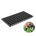 Eco-Friendly PS Black Durable Nursery Seed Propagation Trays 50 72 98 105 128 200 Pack Plant Starting Seeds Plug Square