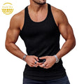 Hot Selling Ribbed Custom Plus Size Plain Fitness Casual Polyester Quick Dry Tank Top for Men