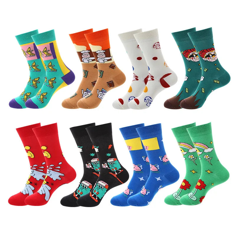 Zhuji Manufacturer Mens Socks Custom Logo High Quality Colorful Teen Girl Tube Socks