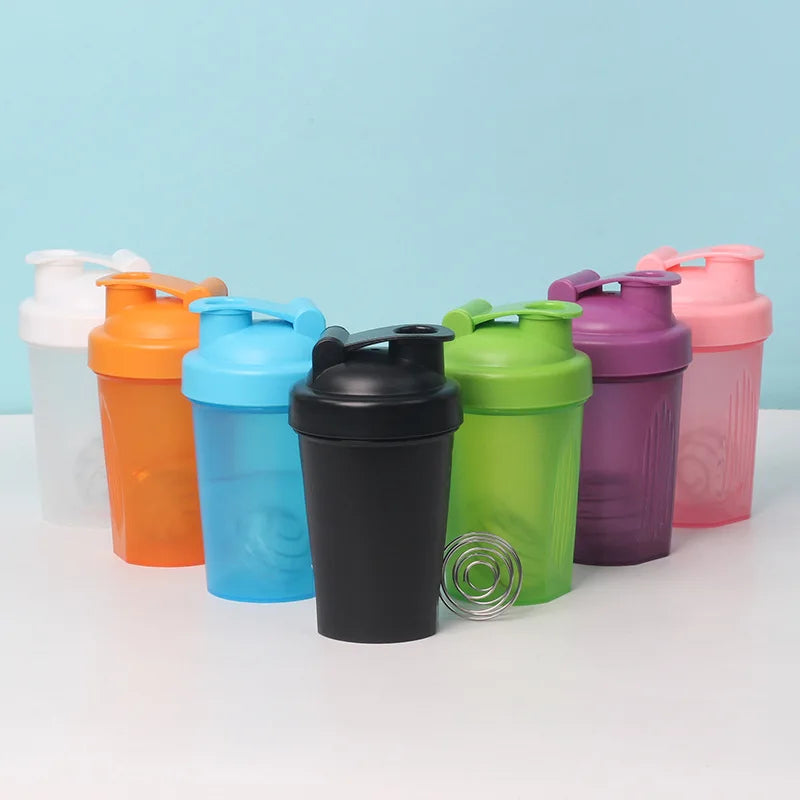 Protein Shaker Bottle Blender for Shake and Pre Work Out Best Shaker Cup Classic Loop Top & Whisk Ball Kitchen Water Bottle
