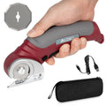 New Round Cordless Scissors Cloth Fabric Cutter Round Blade Cutter Electric Scissor 6mm