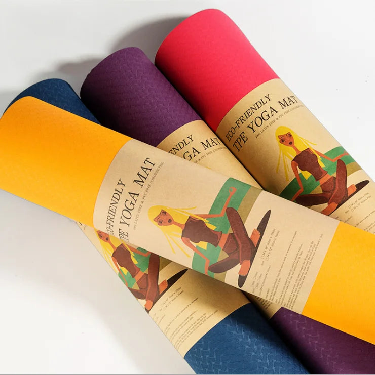 Trending Products Fitness Anti slip Yoga Mat Non Slip Mat De Yoga Eco Friendly Custom Foldable 6mm Yoga Mat
