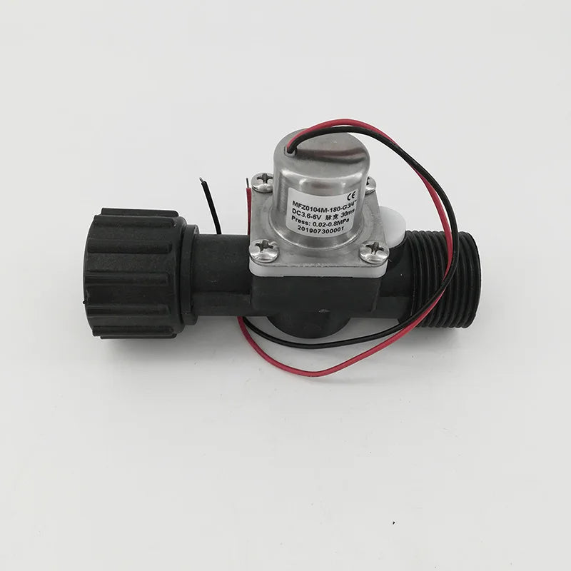 G3/4" Plastic Bistable Solenoid Valve Intelligent Watering Large Flow 4.5V Pulse Valve