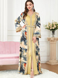2023 Muslim Islamic Abaya Muslim Ladies Abaya Modest Long Sleeve Dress and Open Abaya Islamic Clothing Set