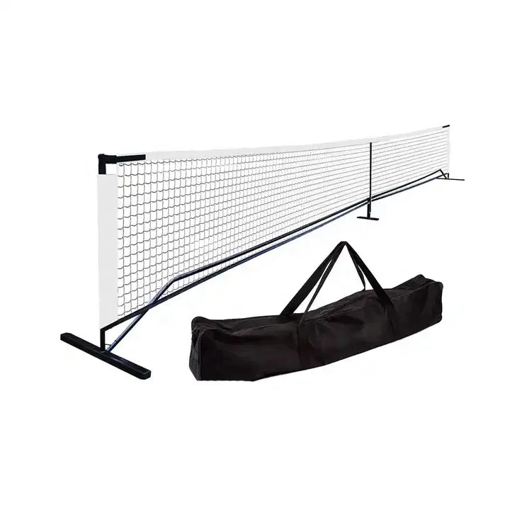 White Pickleball Net Fold-able Rust-Resistant Portable Sport Net Training Practice Netting for Tennis/Badminton/Pickleball
