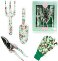 FGS02A Heavy Duty 3 Piece Aluminum Garden Tool Set with Floral Print
