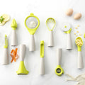 9 Sets Kitchenware Fruit Tools for Kitchen Stainless Steel Fruit Scooper Seed Remover Cutter Tool Set