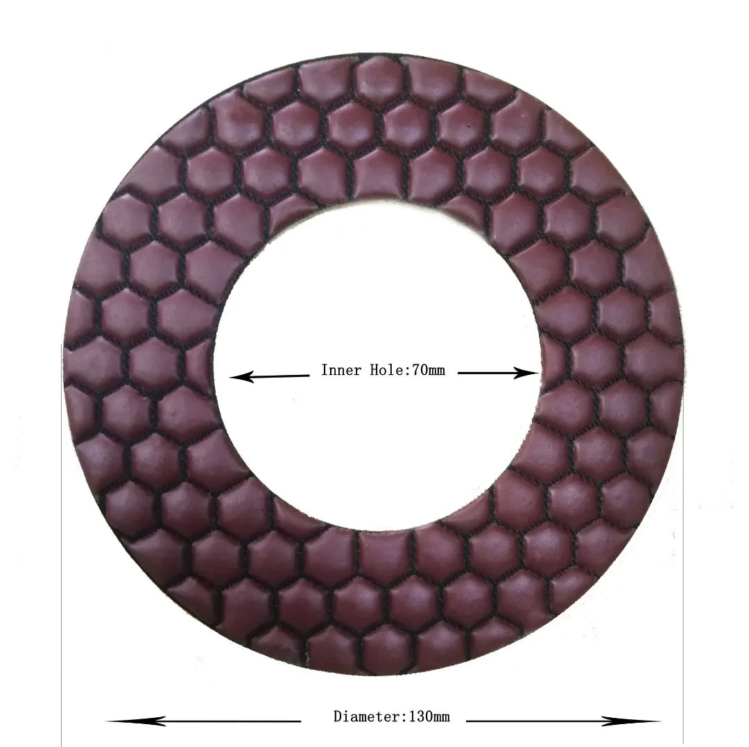 5 Inch Diamond Dry Use Super Flexible Ring Shape Concrete Stone Polishing Pads