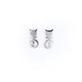 Hot Fashion 925 Sterling Silver Earrings Real Gold Plated Trendy Style Perfect Wedding Gift for Women and Girls