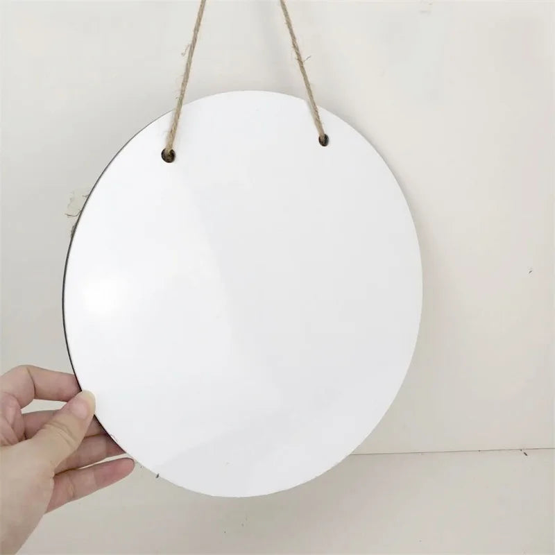 Sublimation Round Wood Hanger Door Decoration
