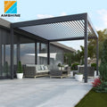 14x12ft Louvered Roof Outside Shade Covered Patio Louvered Outdoor Kitchen Aluminum Pergola Price