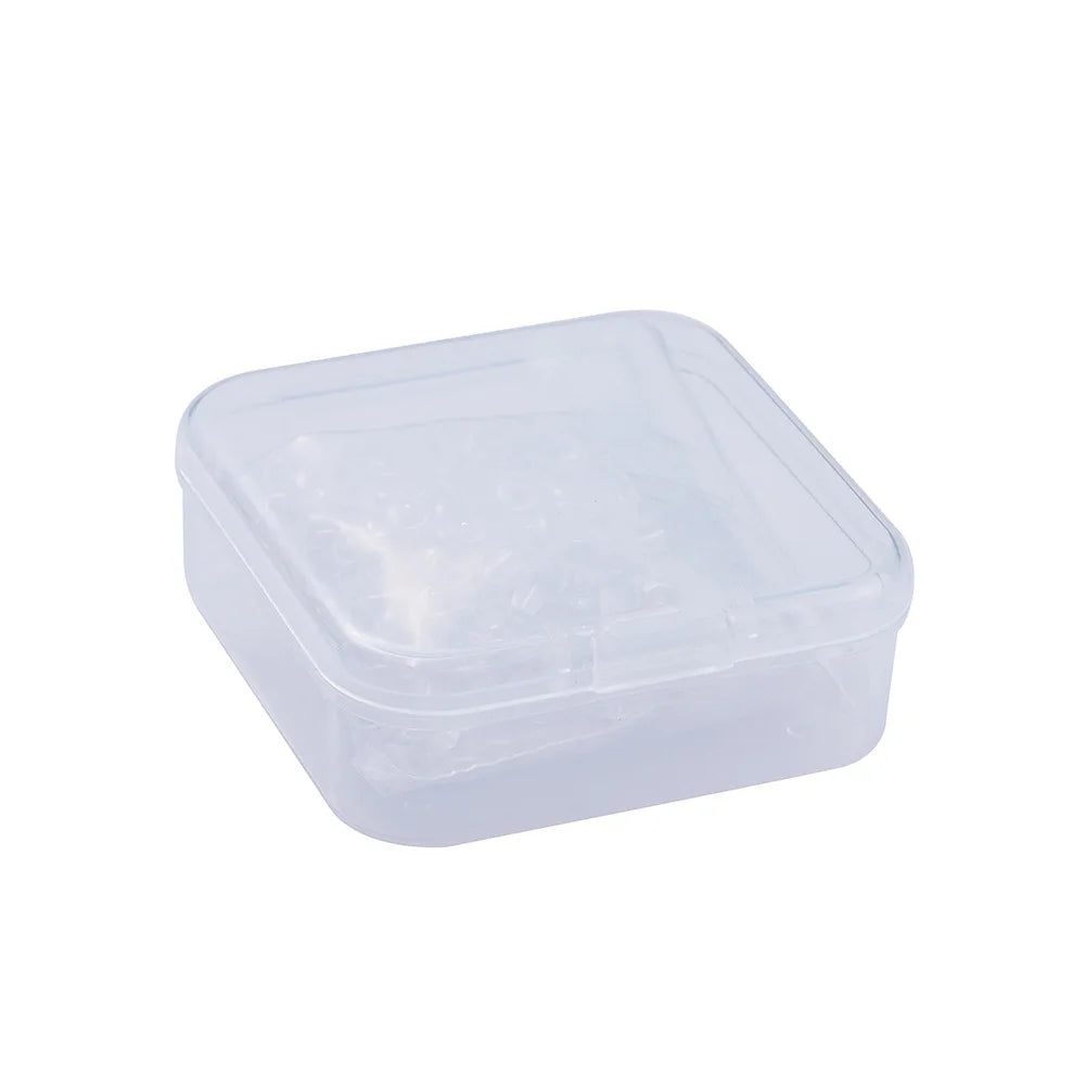 4*4mm Transparent Rubber Bullet Earrings Back Stoppers Plug Caps for DIY Jewelry Making Accessories Supplies Contain Box