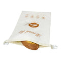 Factory Priced Custom Printed Reusable Cotton Bread Packing Bag with Beeswax Liner Eco-Friendly Folding Style