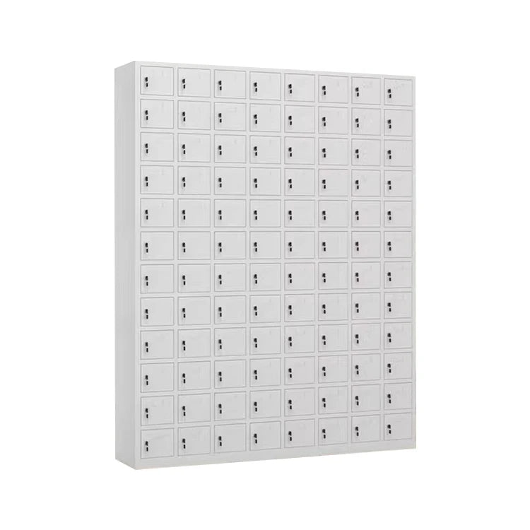96 Doors Lockers for Phones Metal Phone Locker Box Multi-compartment Cell Phone Cabinet
