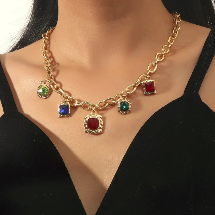 DHJN00228 Hot Selling Fashion Gold Choker Necklace Women Chains Choker Necklace Jewelry