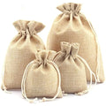 7x9cm Burlap Gift Bags with Drawstring  Reusable Linen Sacks Bag for Wedding Favors Party DIY Craft Can Customize the Logo