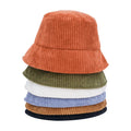 China Factory Wholesale Custom Logo 100% Cotton Corduroy Unisex Bucket Hats for Fishing Casual Outdoor Use Image Plain Design