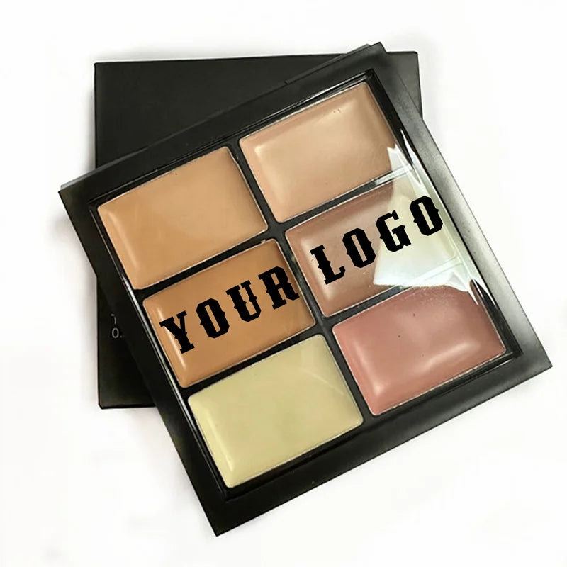 Wholesale Creamy Conceal and Correct Palette 6colors Matte Coverage Cream Concealer Palette