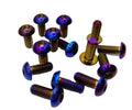 Gr5 Titanium Alloy Hex Head Socket Cap Screws M5*12 ISO7380 Bicycle Application CNC Turning Parts