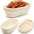 Food Grade Multi Size Proofing Bread Tool Sets With Liners Proofit Breadproofing Custom Wholesale Banneton 9 Inch Proof Basket