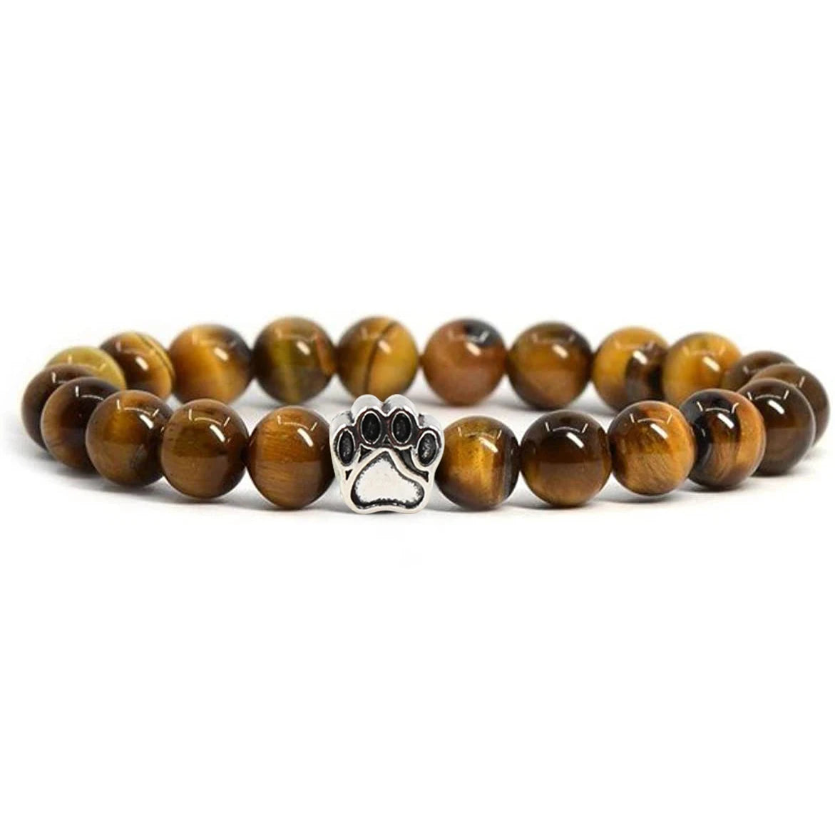 Good Quality 8MM Natural Crystal Amethyst Turquoise Bracelet Alloy Cat Claw Beads Bracelet for Women Men Jewelry Animal