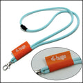 Adjustable Neck Strap Lanyard Label Elastic Woven Polyester Rope ID Card Holder Office School Name Tag Hook Customized