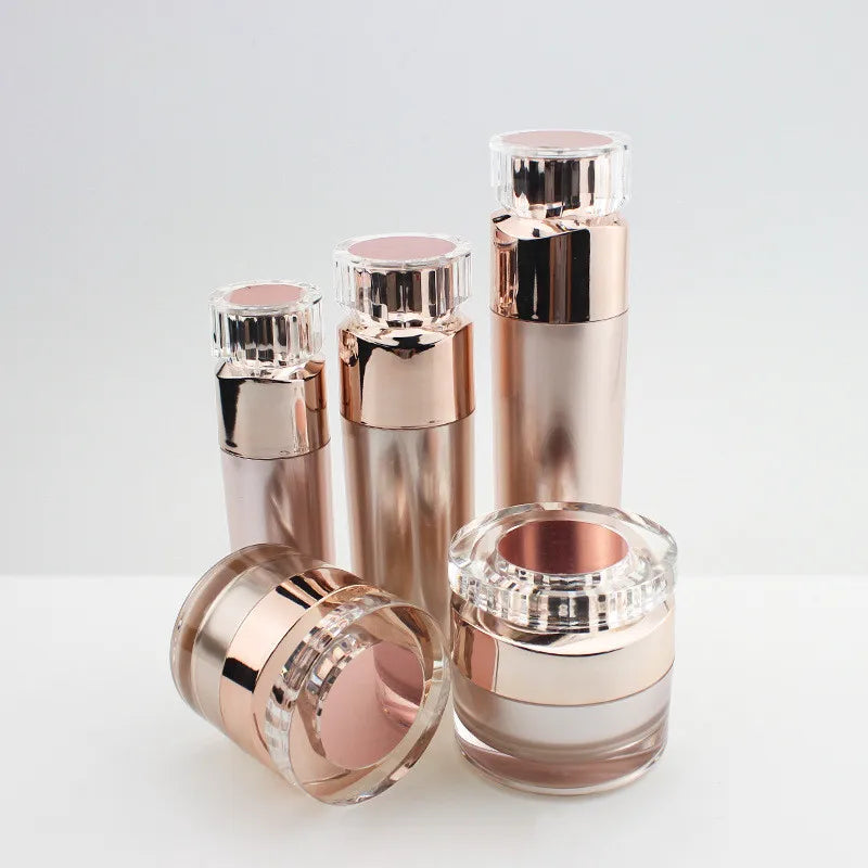 Diamond Cap Bottomless Cosmetics Skin Care Luxury Vacuum Pressed Foundation Make-up Water Emulsion Essence Face Cream Acrylic