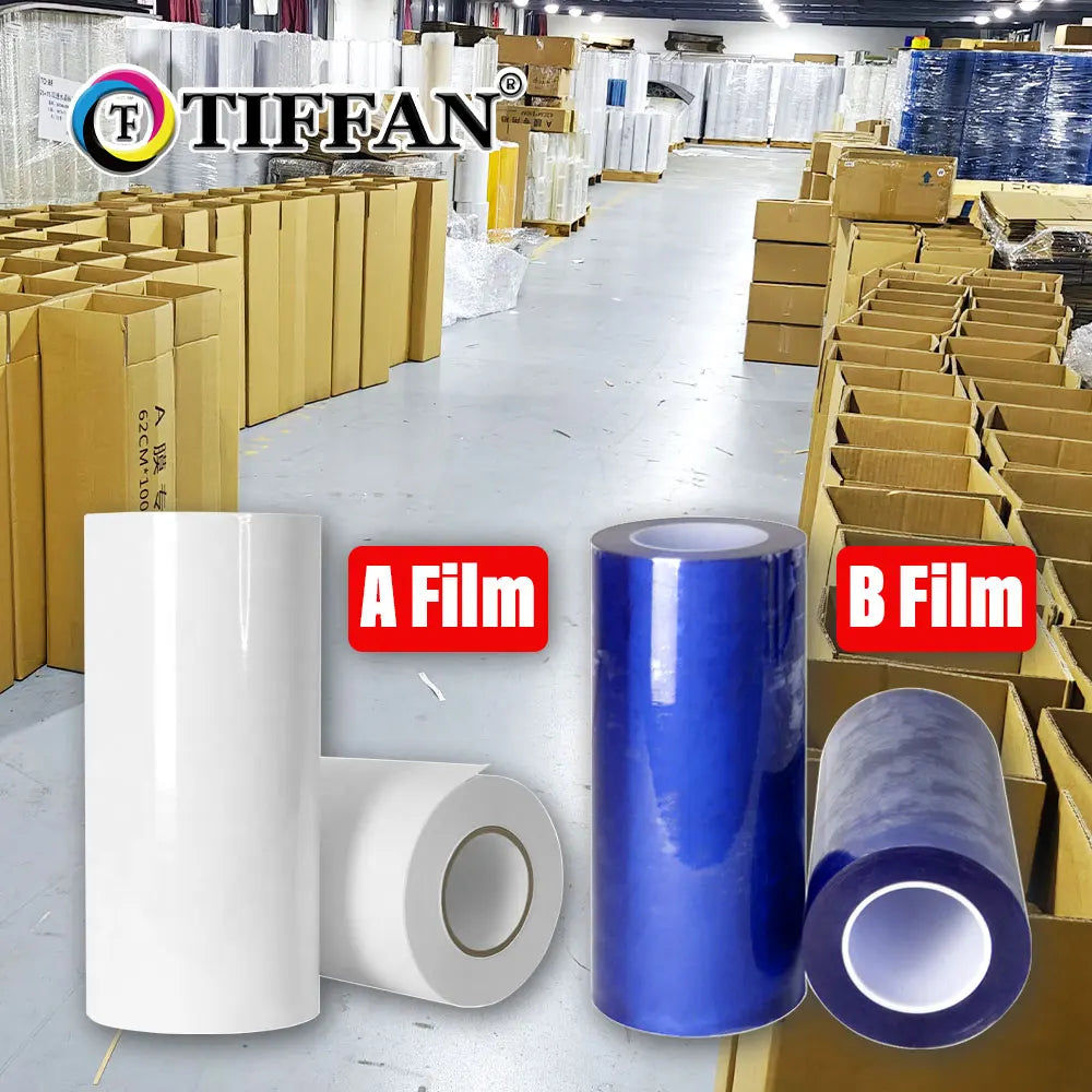 30cm 42cm 60cm UV DTF A and B Transfer Film Roll DTF AB Film PET Sticker Film for UV Printer Digital Printing