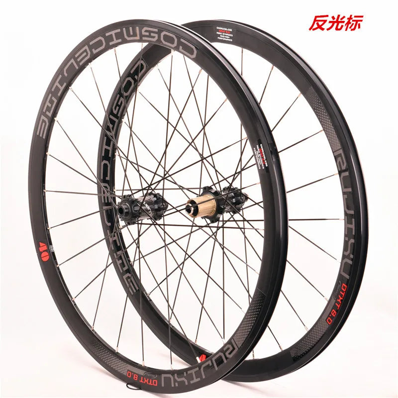 700c Road Bicycle Wheelset with High Rigidity Aluminum Alloy Material Stable Control Disc Brake System