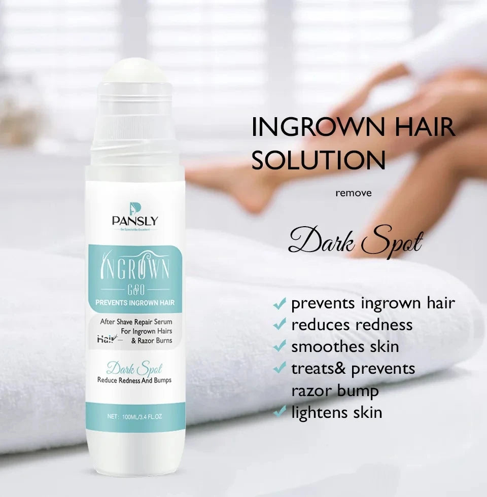 PANSLY Gentle Repair Aftershave Serum for Ingrown Hair & Razor Burns Reduces Redness and Bumps Balm Form for Men