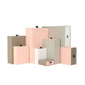 Custom Gift Box Creative Color Kraft Paper Pull-Out Watch Ring Earring Drawer Box for Jewelry Packaging