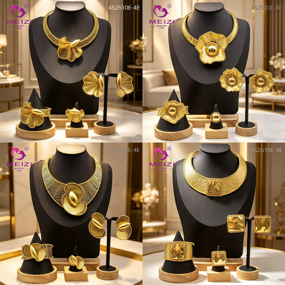MEIZI Orthodox Religious Silver Jewellery Set for Women Featuring Diamond Main Stone for Parties Engagements Anniversaries