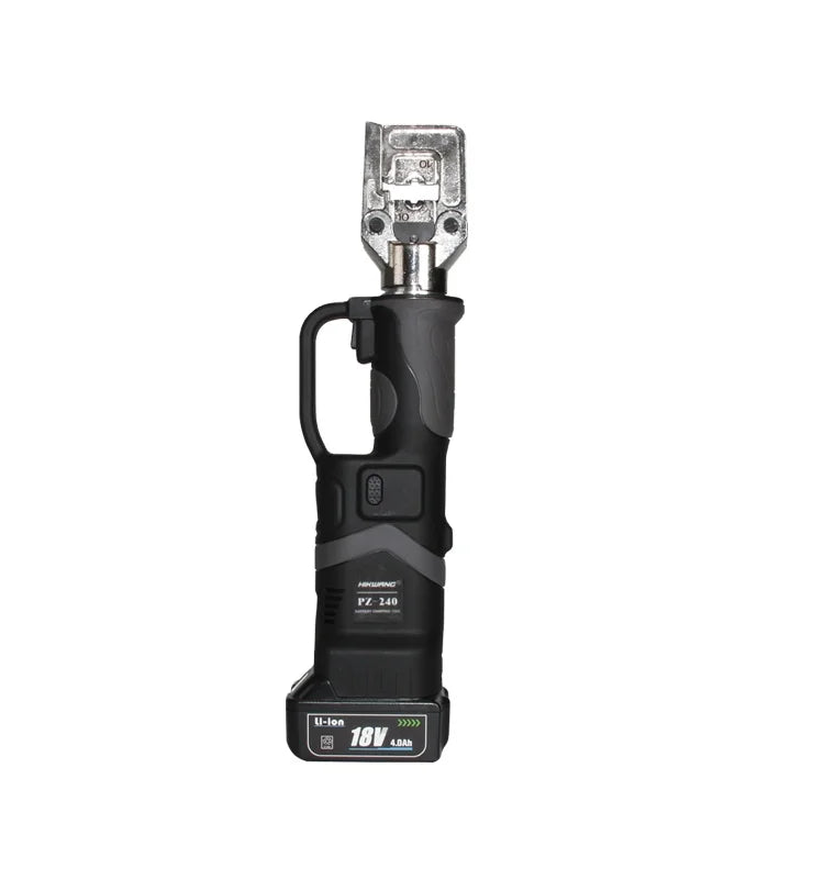PZ-240 Portable Cordless Battery Hydraulic Cable Lug Crimping Tool for Copper Aluminum Lug Hexagonal Lug Electric Crimper