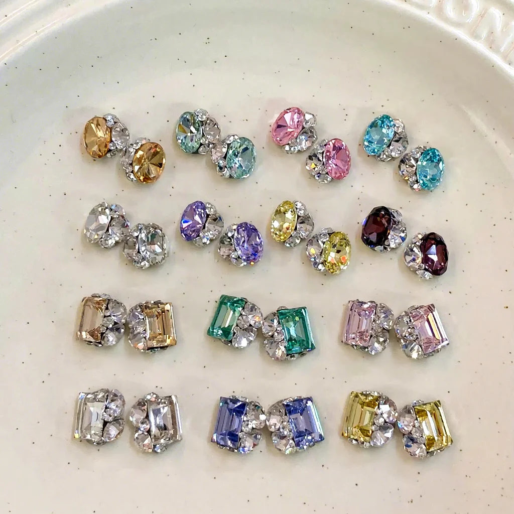 Handmade High-End Decoration New Finished Nail Accessories Versatile Style Light Luxury Stacked Diamonds No Bottom Support