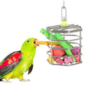 Stainless Steel Foraging Toy Bird Squirrel Puzzle Feeder Chew Toy for Parrots Cockatiels Conures Chinchillas IQ Puzzle Feeder