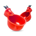 New SXV SXV-471 Red Plastic Automatic Chicken Cup Drinkers & Water Bowl Poultry Feeders Water-Saving for Chickens Pigeons Birds