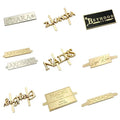 Consen Wholesale Custom Best Quality 3D Brand logo Engraved Metal Plates for Briefcase