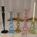 Romantic Glass Candle Holders Creative Restaurant Candlelight Dinner Props Candlestick Home Decorations