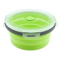 Eco-Friendly Folding Silicone Lunch Box Portable 350ML/500ML/800ML/1200ML Set Two Colors Stocked Camping Dinnerware American