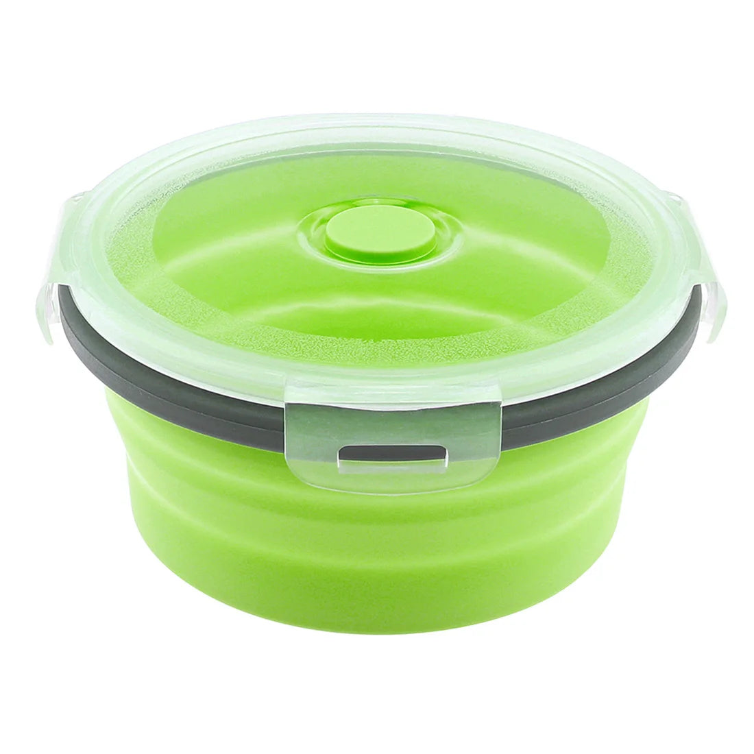 Eco-Friendly Folding Silicone Lunch Box Portable 350ML/500ML/800ML/1200ML Set Two Colors Stocked Camping Dinnerware American