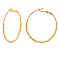 SC Fashion Korean Design Earrings Jewelry Teen Girls 14K Gold Plated Earrings Statement Square Beads Large Hoop Earrings Women
