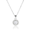 Wholesale 925 Sterling Silver Fashion Jewelry Necklace Luxury Zircon Diamond Fine Jewelry Necklace for Women