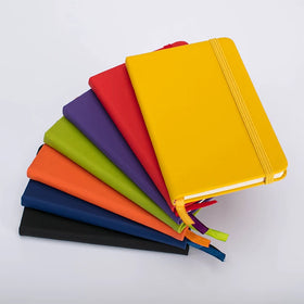 New Arrival Custom Logo A5 Journal Notebook Fast Shipping Hardcover Spiral PU Leather Business Gift Opp Bag Gift Box Included