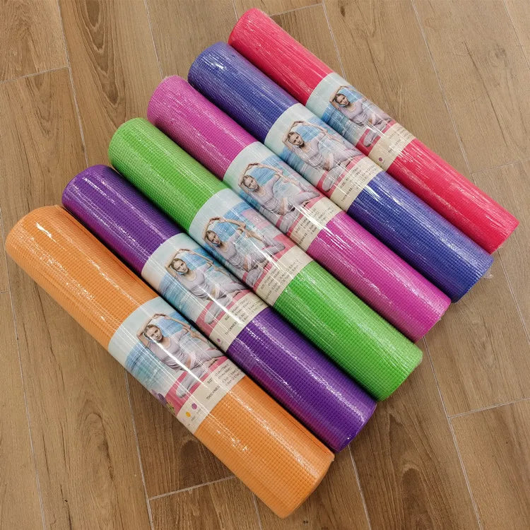High Quality Non-Slip Durable Lightweight PVC Exercise Yoga Mats for Fitness and Gym Workouts