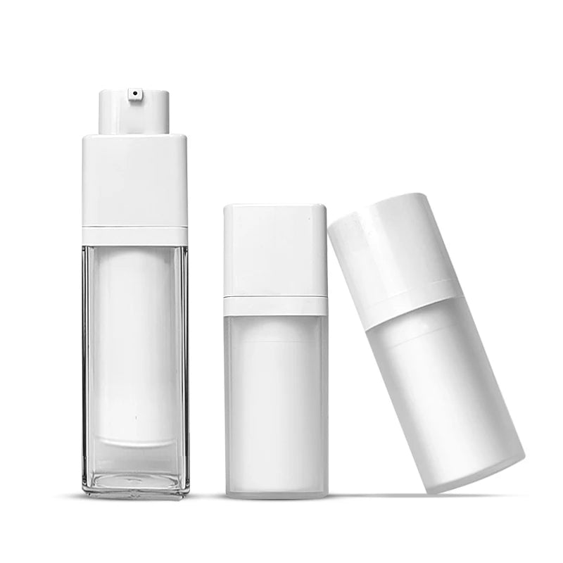 Empty Frosted Custom Printing Colorful Rotary Refill Acrylic Airless Pump Cosmetic Bottle 30ml