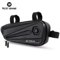 WEST BIKING New Design Hard Shell Cycling Frame Front Tube Phone Bag Rainproof Bicycle Bag Mountain Road Bike Triangle Bag
