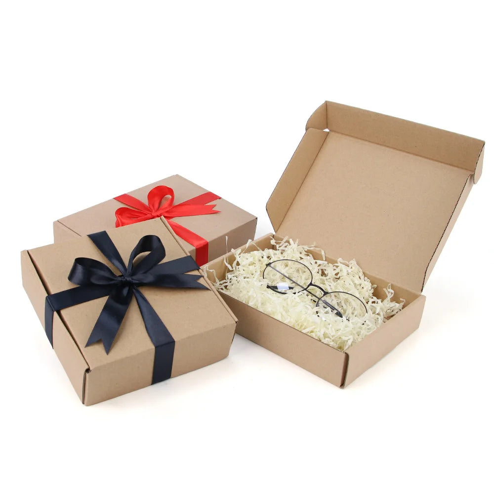 Customized Logo Folding Aircraft Paper Box Recyclable Luxury Corrugated Kraft Paper Shipping Gift Boxes for Socks Embossed
