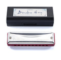 Bendersharp Professional 10-Hole Diatonic Harmonica for Beginners with Stainless Steel Cover and Phosphor Bronze Reed
