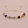 Go2boho Minimalist Natural Stone Friendship Bracelets for Women Boho Gold Plated Summer Beach Fashion Charm Jewelry